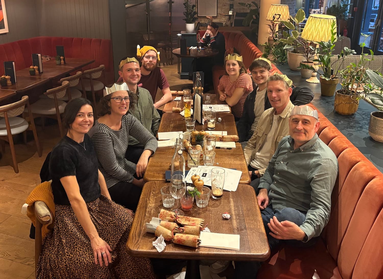 Spydr team celebrating at the Christmas party